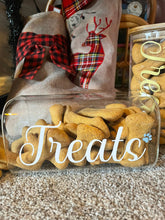 Load image into Gallery viewer, FRANKIE&#39;S : Glass Treat Jar, filled with Oven Baked Cheesy Bones
