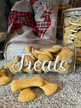 Load image into Gallery viewer, FRANKIE&#39;S : Glass Treat Jar, filled with Oven Baked Cheesy Bones
